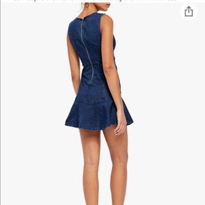 Free People Women's Alex Chambray Minidress Ocean Spray Size 4